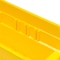 Global Industrial Shelf Storage Bin, Polypropylene, Yellow, 4 in H 184837YL - alternate 4